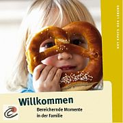 Faltposter „Willkommen“